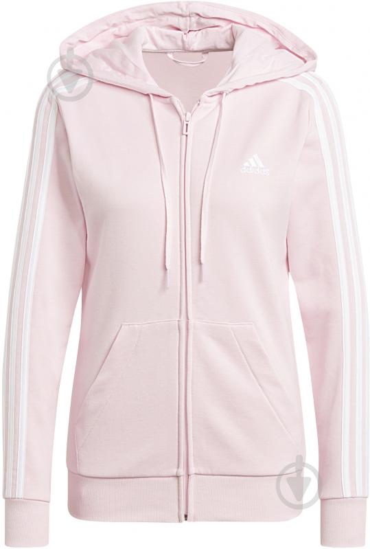 Джемпер Adidas W 3S FT FZ HD GL0805 р. M розовый - фото 3