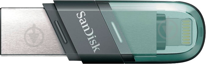 Флеш-память USB SanDisk iXpand Drive Go Lightning Apple 128 ГБ USB 3.1 green (SDIX90N-128G-GN6NE) - фото 4