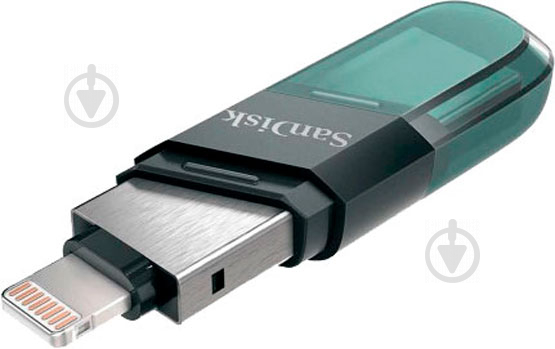 Флеш-память USB SanDisk iXpand Drive Go Lightning Apple 128 ГБ USB 3.1 green (SDIX90N-128G-GN6NE) - фото 2