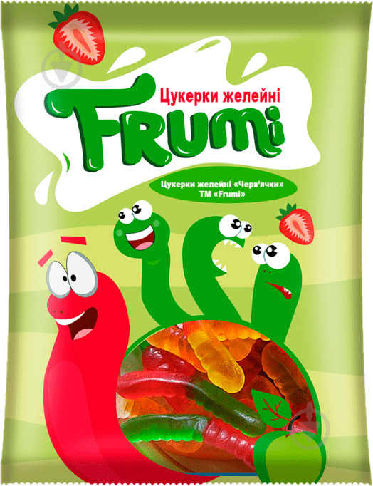 Конфеты жевательные Frumi Червячки 80 г - фото 1