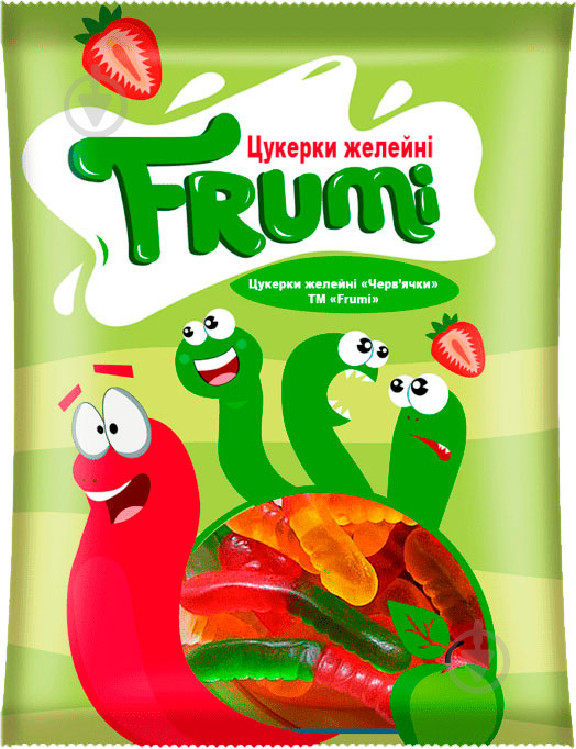 Конфеты жевательные Frumi змейки 80 г - фото 1