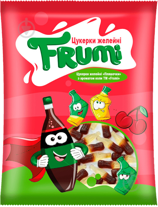 Цукерки жувальні Frumi Пляшечки з ароматом коли 80 г - фото 1