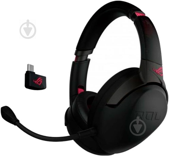 Гарнитура Asus ROG Strix Go 2.4 black (90YH02P1-B3UA00) Electro Punk - фото 2