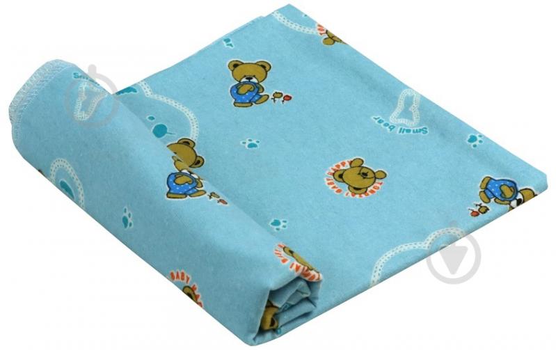 Пелюшки Руно Ведмедик блакитний 90х110 см 204.05_ведмедик блакитний - фото 1