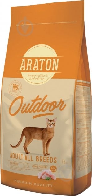 Корм Araton Outdoor Adult All Breeds м'ясо курки 15 кг - фото 1