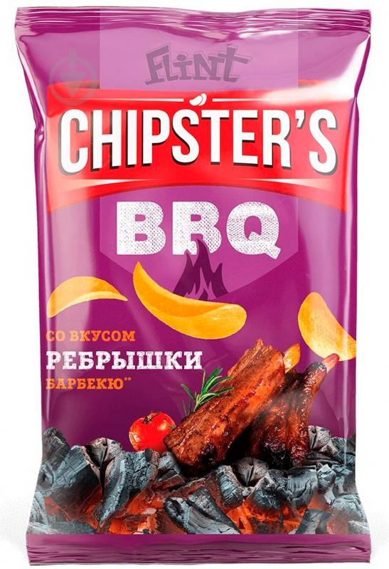 Чипсы CHIPSTER'S натуральные Ребрышки барбекю 70 г - фото 1