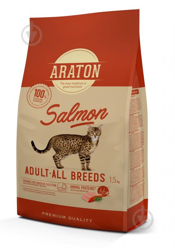 Корм Araton Salmon Adult All Breeds лосось 15 кг - фото 1