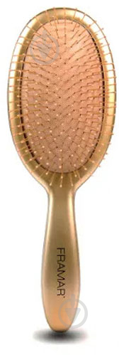 Щітка для волосся масажна Framar Metallic Detangle Brush Metallic Detangle Brush 39001G золото - фото 1