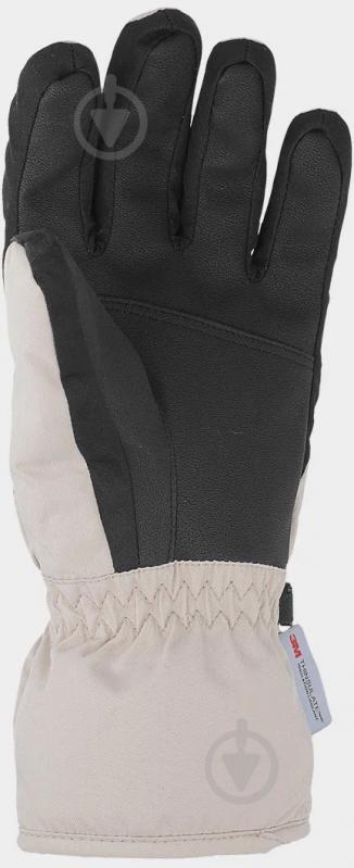 Рукавички 4F GLOVES FNK F106 4FWAW23AFGLF106-83S р.S бежевий - фото 2