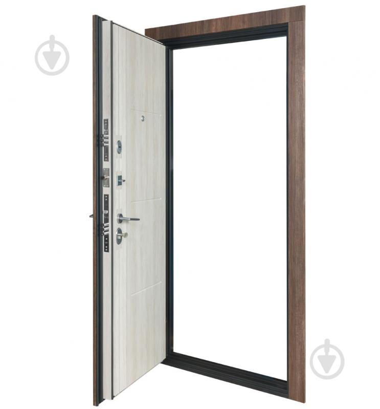 Двері вхідні Булат К-8 мод.520/236 дуб табак / дуб немо лате 2050x850 мм ліві - фото 5