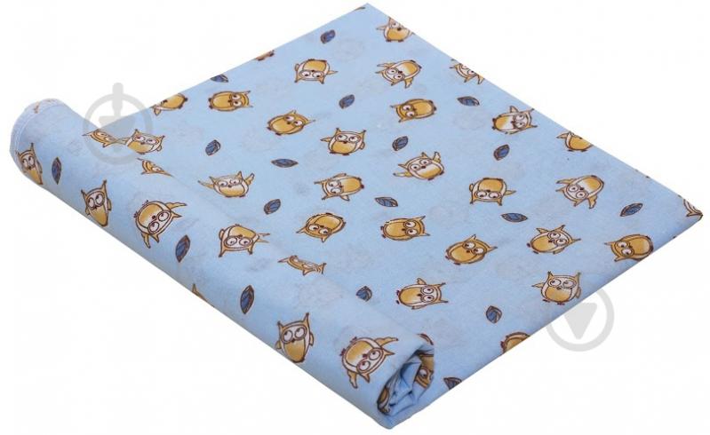 Пелюшки Руно Совенятка блакитні 80х95 см 24А_совушки блакитні - фото 1