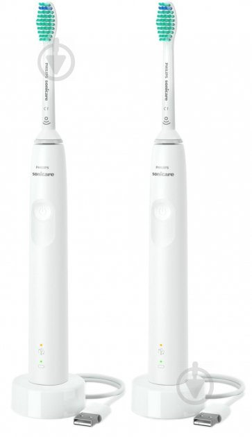 Набор электрических зубных щеток Philips 3100 series HX3675/13 - фото 1