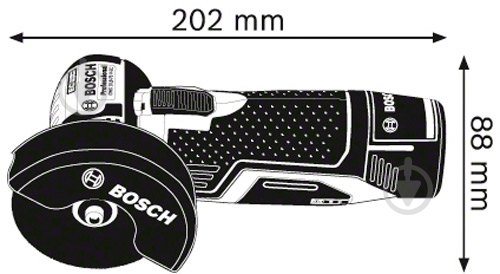 Болгарка (кутова шліфмашина) Bosch Professional GWS 10.8-76 V-EC 06019F2002 - фото 5