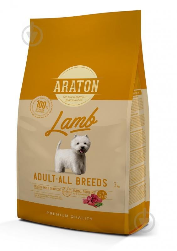 Корм для всех пород Araton Lambadult All Breeds 3 кг (ягненок) 3 кг - фото 1