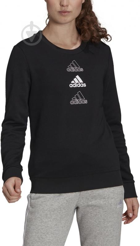 Свитшот Adidas W S SWT GL1400 р. XS черный - фото 1