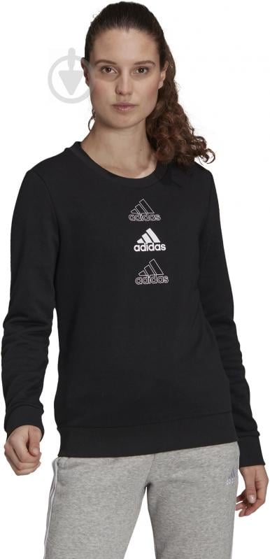 Свитшот Adidas W S SWT GL1400 р. XS черный - фото 2