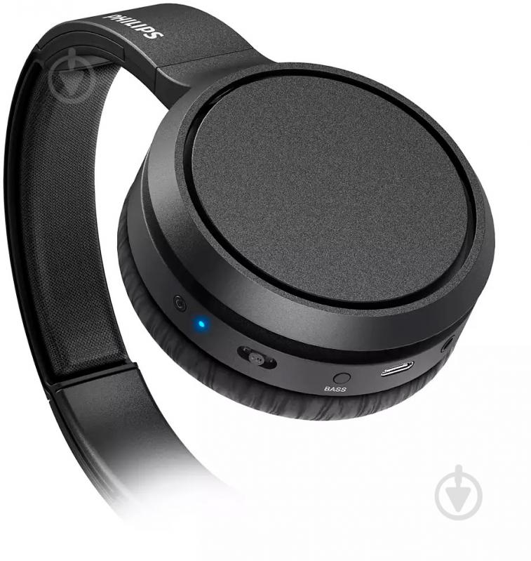 Навушники Philips TAH5205 Over-Ear Anc Wireless Mic black (TAH5205BK/00) - фото 6