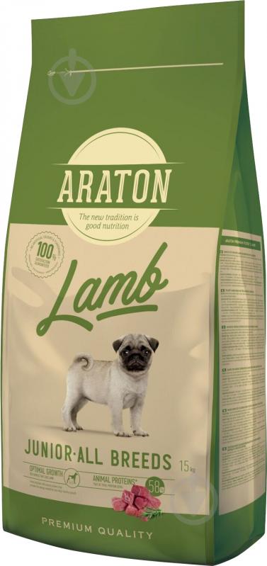 Корм для всех пород Araton Lamb Junior All Breeds 3 кг (ягненок) 3 кг - фото 1