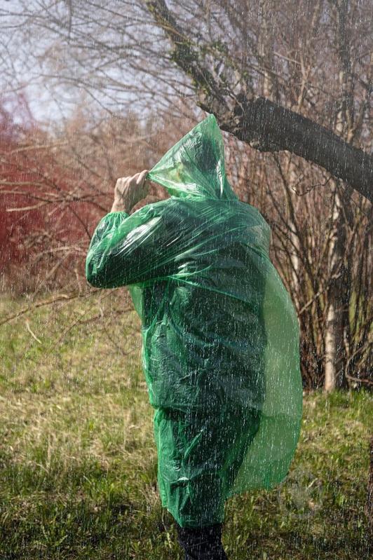 Дождевик NEO tools макинтош с капюшоном, карманный - фото 4