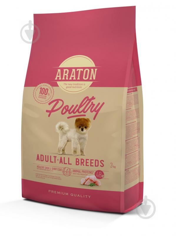 Корм для всех пород Araton Poultryadult All Breeds 3 кг (птица) 3 кг - фото 1