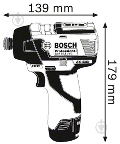 Гайковерт ударний акумуляторний Bosch Professional GDR 10.8 V-EC 06019E0000 - фото 5