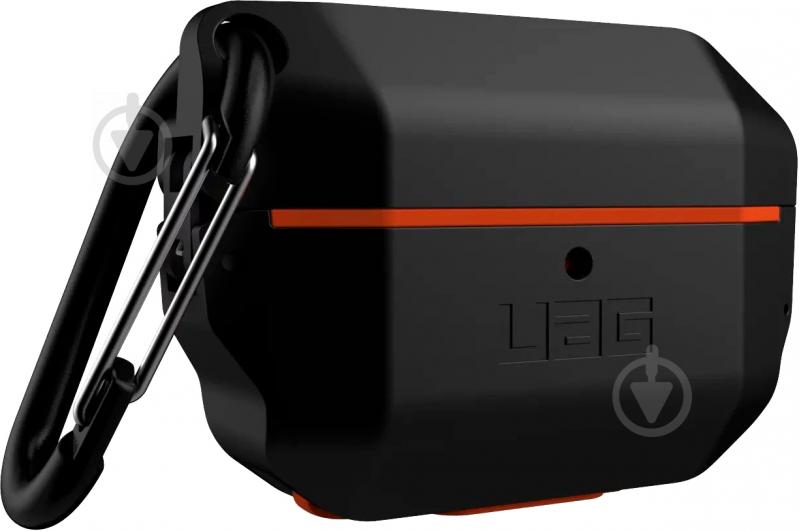 Чехол для наушников UAG Apple Airpods Pro Hardcase black/orange (10225F114097) - фото 2