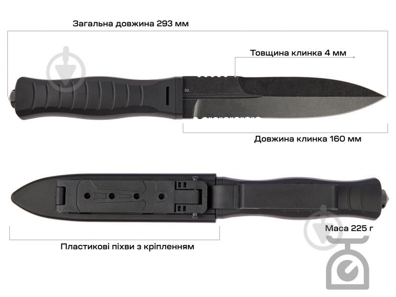 Нож Skif Neptune BSW Black 1765.03.64 - фото 4