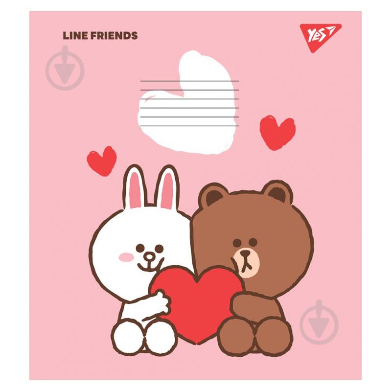 Зошит шкільний Line friends 12 аркушів лінія YES - фото 5