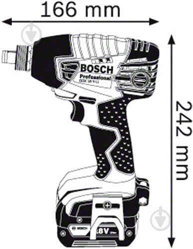 Гайковерт ударний акумуляторний Bosch Professional GDX 18 V-LI 06019B8104 - фото 5