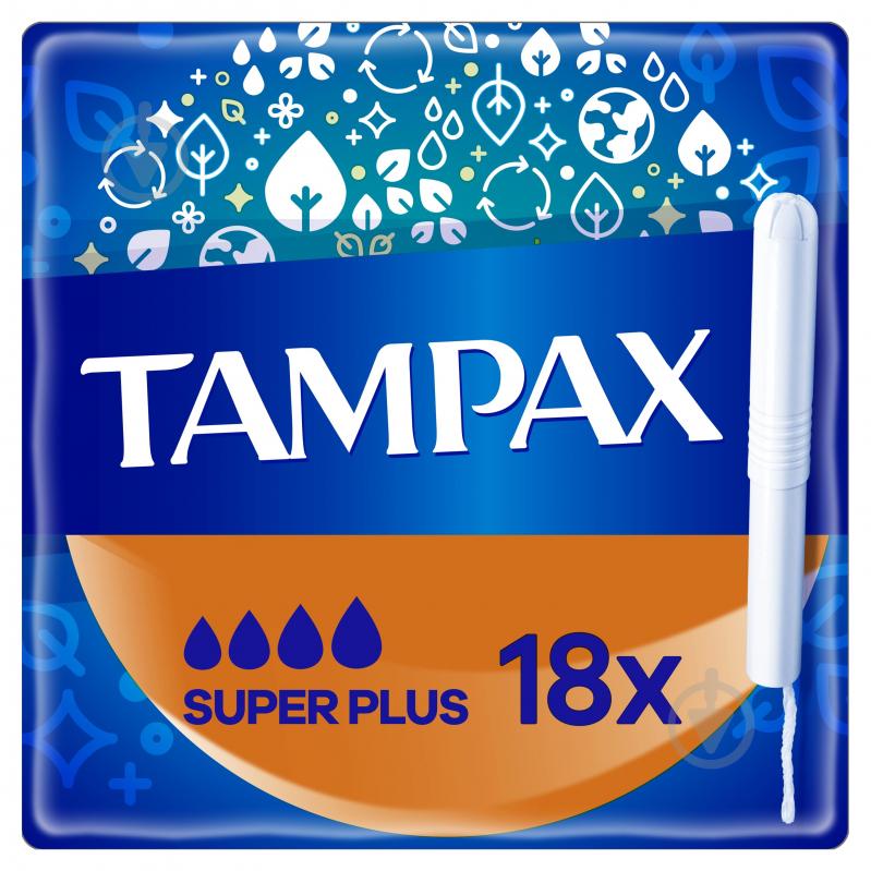 Тампони Tampax Compak Super Plus з аплікатором 18 шт. - фото 1