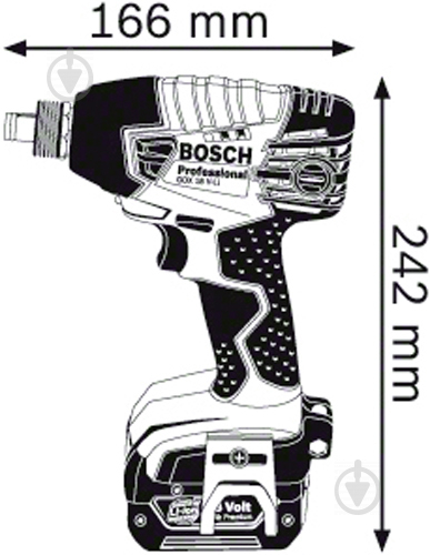 Гайковерт ударний акумуляторний Bosch Professional GDX 18 V-LI 06019B8101 - фото 2