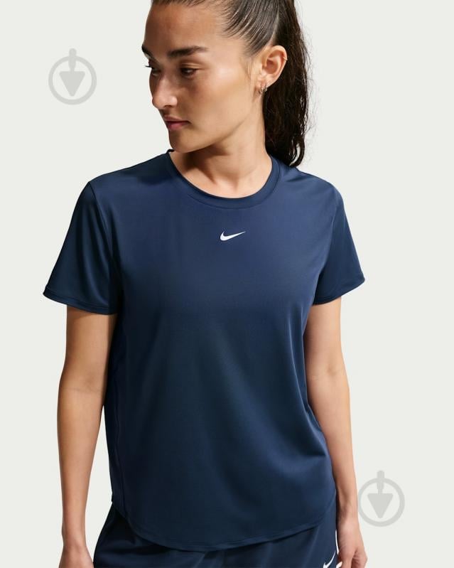 Футболка Nike W NK ONE CLASSIC DF SS TOP FN2798-413 р.XL синій - фото 1