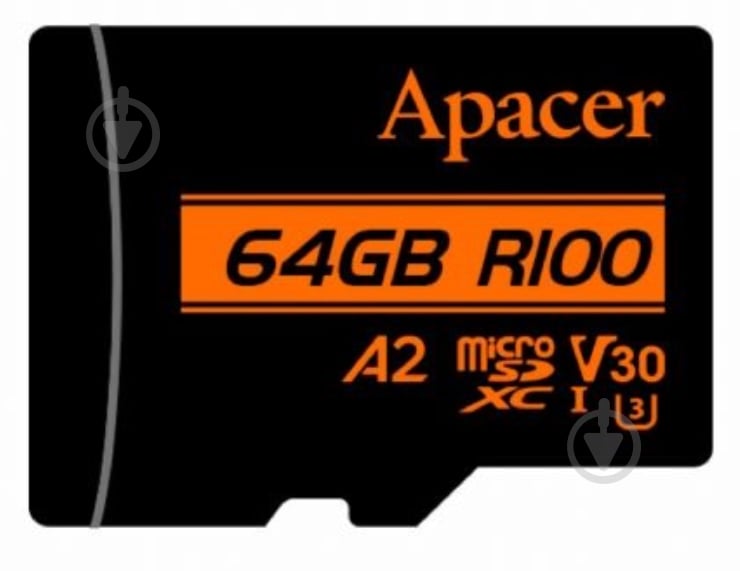 Карта памяти Apacer microSDXCSD 64 ГБ Class 10 (AP64GMCSX10U8-R) + SD адаптер - фото 2