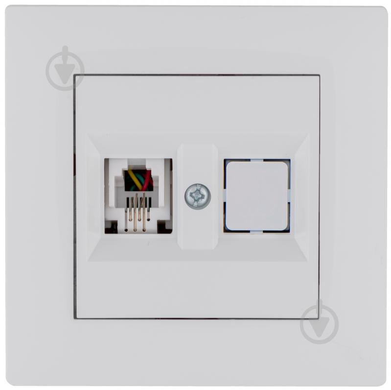 Розетка комп’ютерна Makel Rizz IP20 білий 88001035 - фото 1 Розетка комп’ютерна Makel Rizz IP20 білий 88001035 - фото 1