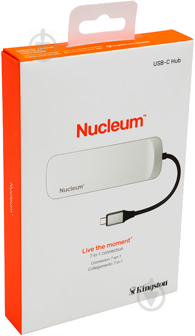 USB-хаб Kingston Nucleum USB 3.1 Type-C (C-HUBC1-SR-EN) - фото 6