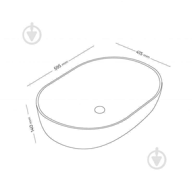 Умывальник-чаша Doosh MARMUR DO-TS-01 Marble gray - фото 3