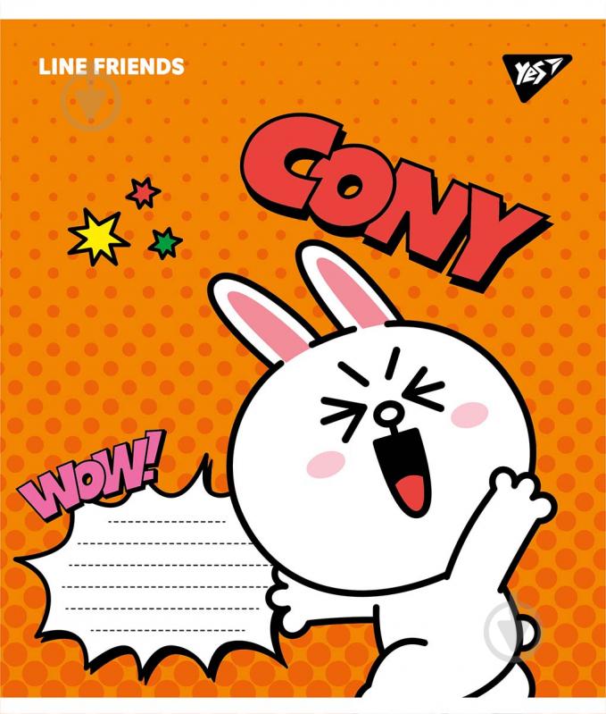 Зошит шкільний А5/18 аркушів лінія Line friends YES - фото 5