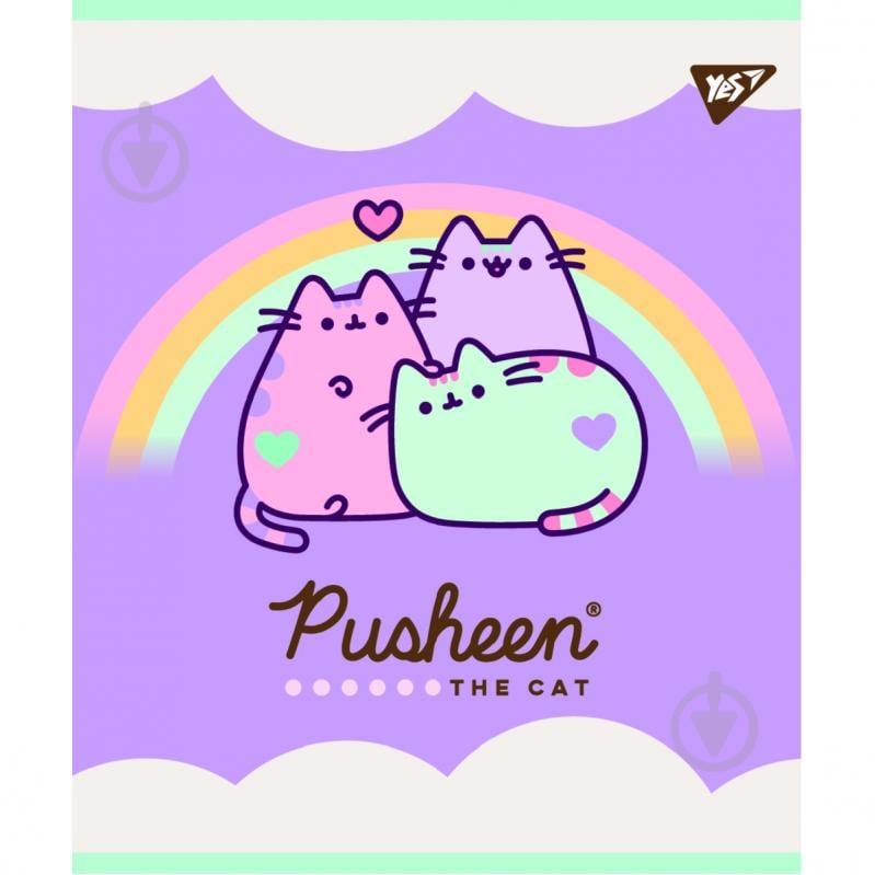 Тетрадь школьная Pusheen А5 12 листов клетка YES - фото 1