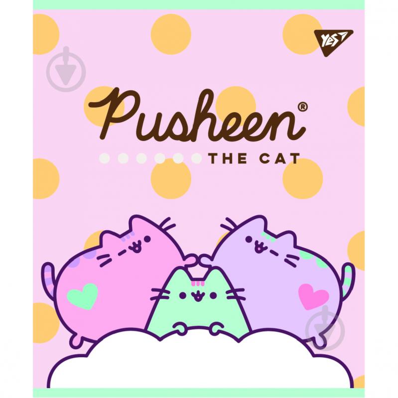 Тетрадь школьная Pusheen А5 12 листов клетка YES - фото 2