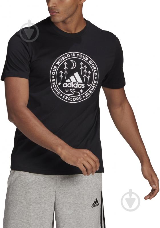 ᐉ Футболка Adidas M CRCL XPLR T GL2840 р.2XL черный • Купить в Киеве,  Украине • Лучшая цена в Эпицентр К
