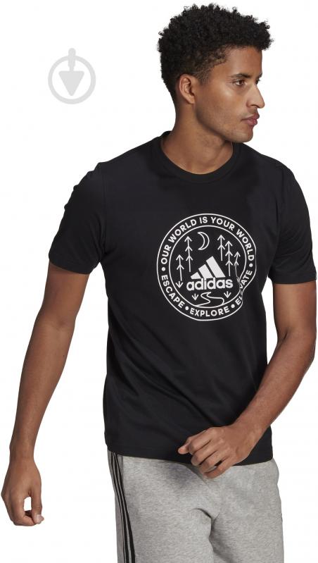 ᐉ Футболка Adidas M CRCL XPLR T GL2840 р.2XL черный • Купить в Киеве,  Украине • Лучшая цена в Эпицентр К