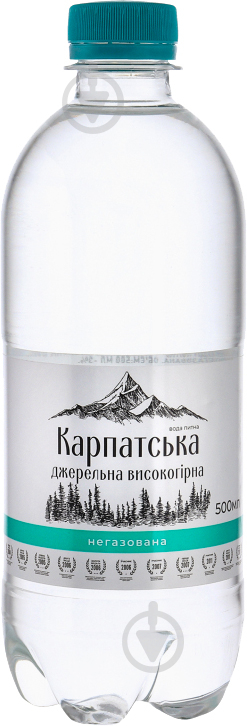 Вода Горянка Високогірна джерельна негазована 0,5 л - фото 1