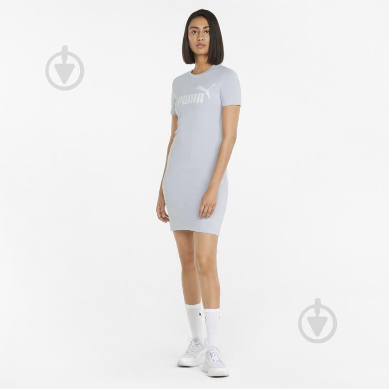 Футболка Puma ESS Slim Tee Dress 84834983 р.XS светло-голубой - фото 4