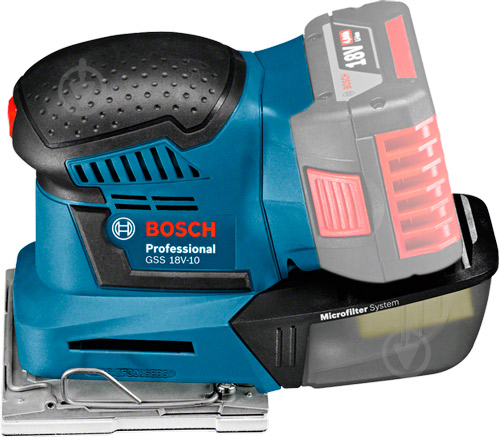 Віброшліфмашина Bosch Professional GSS 18V-10 соло 06019D0200 - фото 2