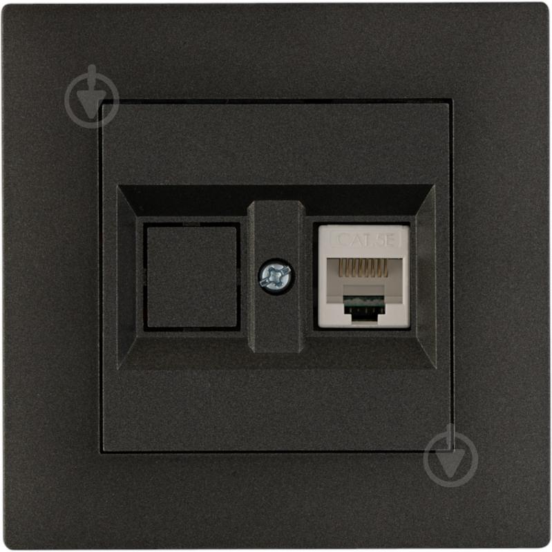 Розетка компьютерная Makel Rizz IP20 дымчатый 88050035 - фото 1 Розетка компьютерная Makel Rizz IP20 дымчатый 88050035 - фото 1