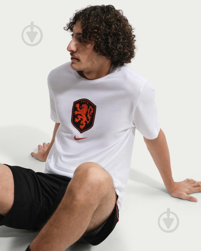 Футболка Nike KNVB M NK CREST TEE IH2189-100 р.L белый - фото 3
