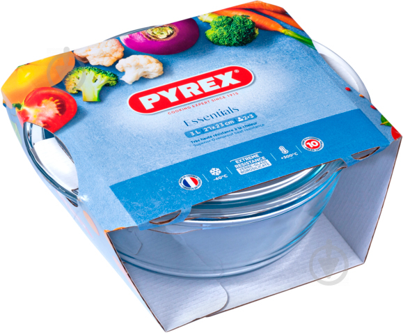 Кастрюля стеклянная Essentials 2.2+0.8 л (208A000) Pyrex - фото 3