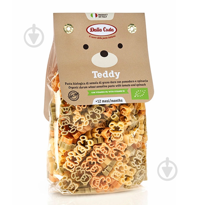 Макароны ТМ DALLA COSTA Teddy 200 г - фото 1