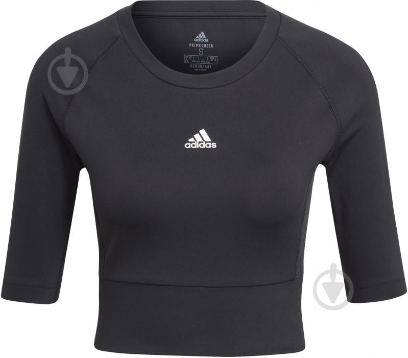 Футболка Adidas W SPRT4IA CROP GL3924 р.M черный - фото 1