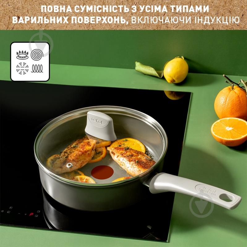 Сотейник с крышкой Renew On 24 см C4273232 Tefal - фото 9